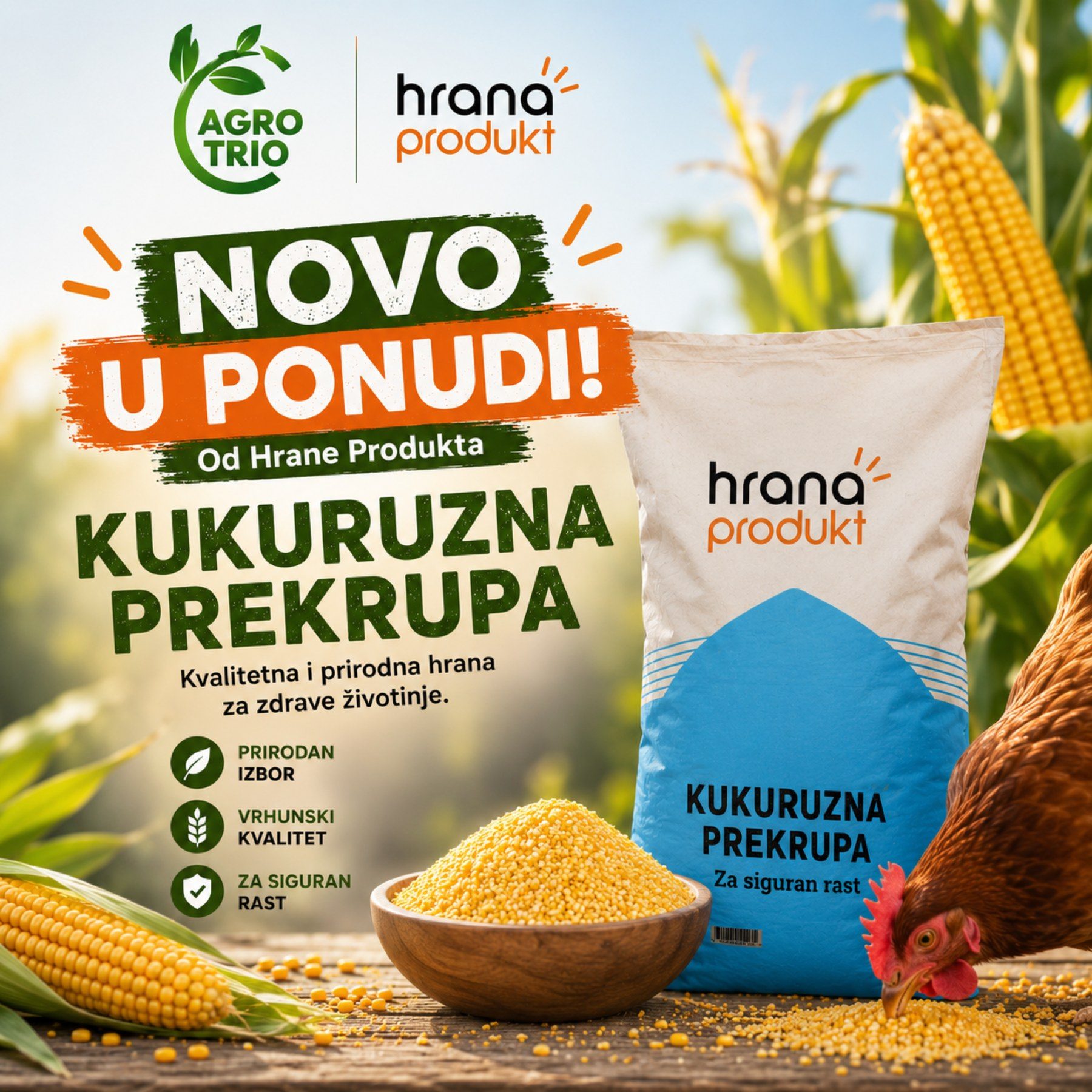 Kukuruzna prekrupa — Agro Trio